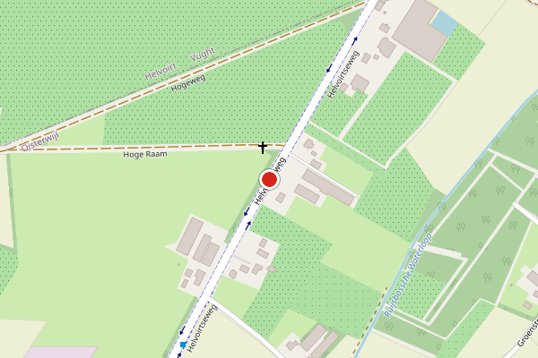 Brandweer-melding op Helvoirtseweg , Haaren op 28 juni, kaart-overzicht