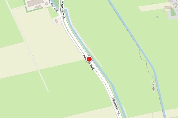 Brandweer-melding op Waspikse weg, 's Gravenmoer op 27 juni, kaart-overzicht