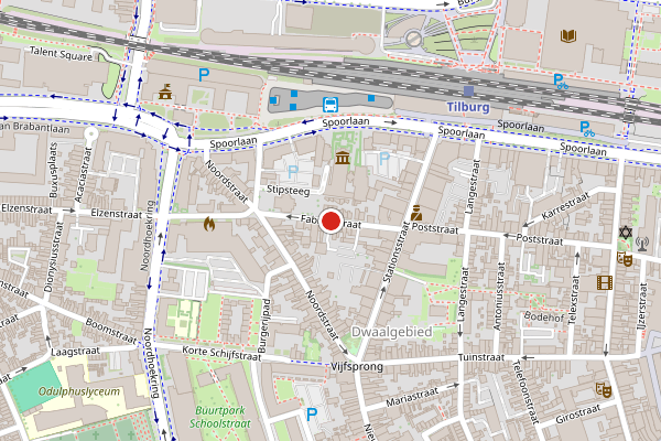 Kaart Tilburg