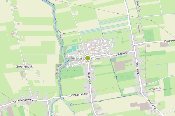 Ambulance-melding op 's Gravenmoer op 30 juni, kaart-overzicht