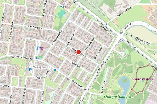 Brandweer-melding op Averkampstraat, Tilburg op 30 juni, kaart-overzicht