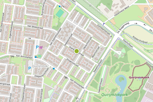 Ambulance-melding op Averkampstraat, Tilburg op 30 juni, kaart-overzicht