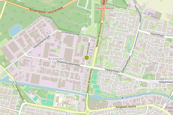 Ambulance-melding op middel), Tilburg op 30 juni, kaart-overzicht