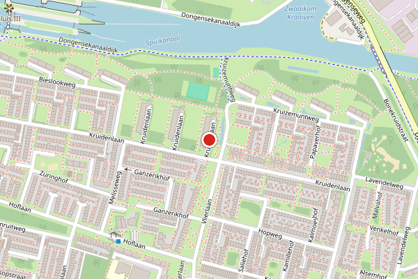 Kaart Tilburg