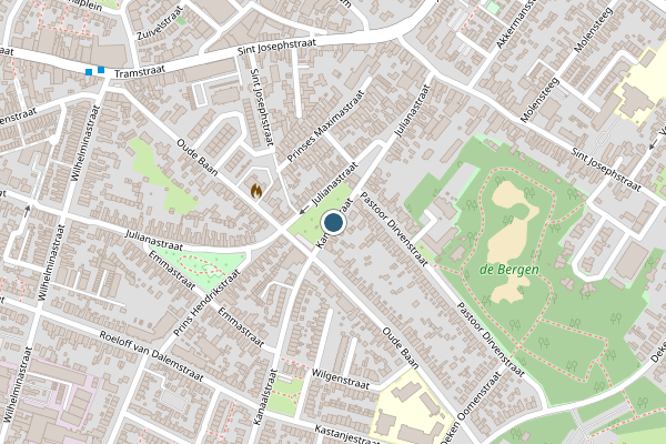 Politie-melding op Kanaalstraat, Dongen op 30 juni, kaart-overzicht