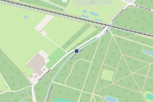 Politie-melding op Zwartvensepad, Tilburg op 30 juni, kaart-overzicht