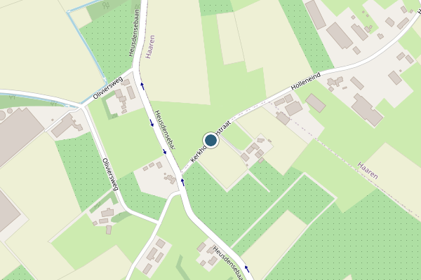 Politie-melding op Kerkhovensestraat, Oisterwijk op 1 juli, kaart-overzicht