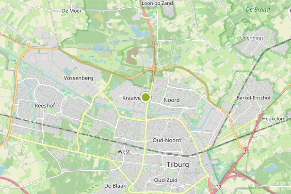 Ambulance-melding op Tilburg op 3 juli, kaart-overzicht