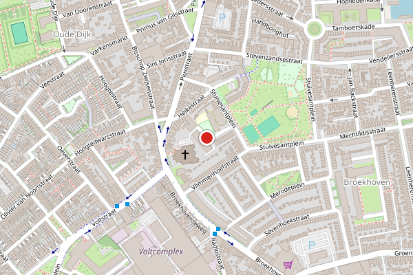 Brandweer-melding op Geefhuishof, Tilburg op 3 juli, kaart-overzicht