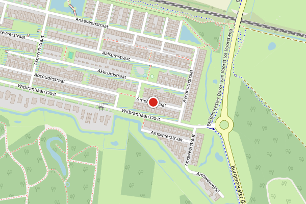 Brandweer-melding op Americastraat, Tilburg op 4 juli, kaart-overzicht