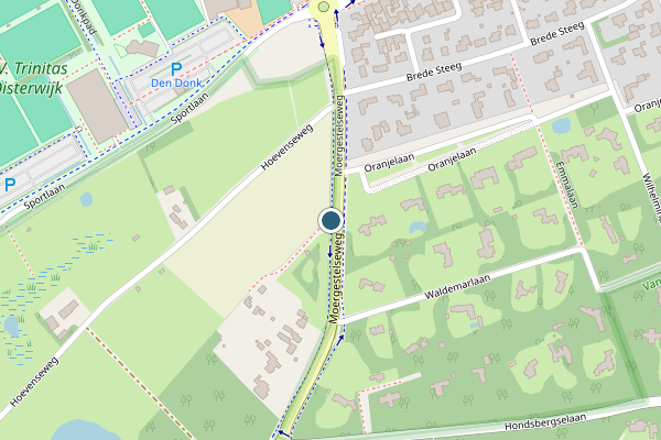 Politie-melding op Moergestelseweg, Oisterwijk op 6 juli, kaart-overzicht