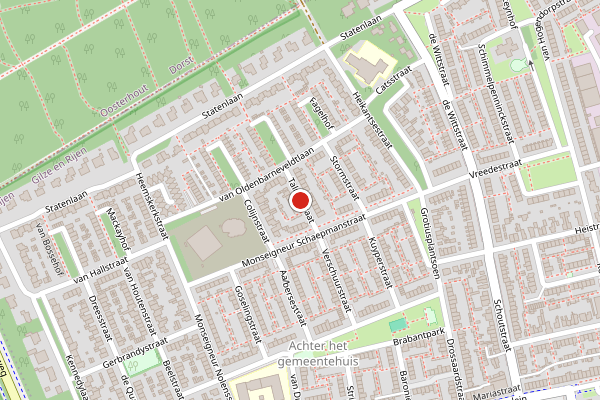 Brandweer-melding op Talmastraat, Rijen op 7 juli, kaart-overzicht