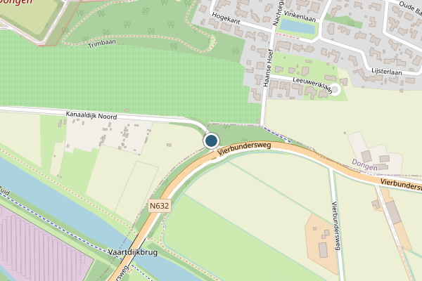 Politie-melding op Kanaaldijk Noord, Tilburg op 8 juli, kaart-overzicht