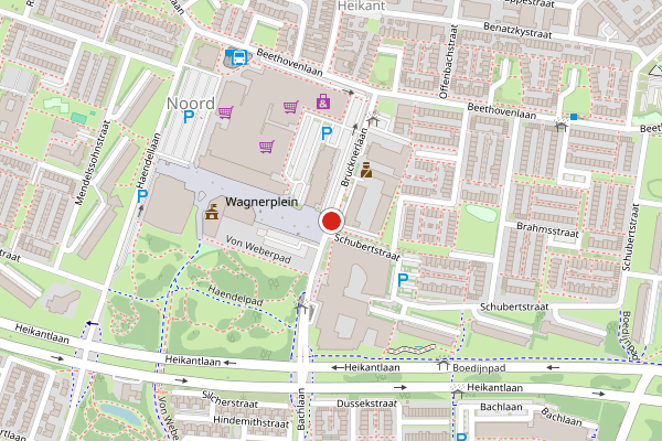 Brandweer-melding op Brucknerlaan, Tilburg op 11 juli, kaart-overzicht