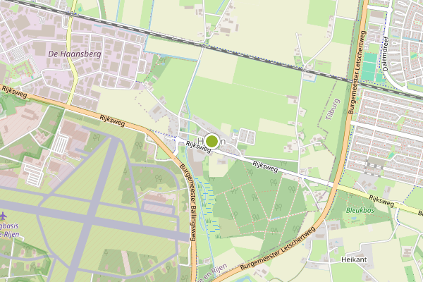 Ambulance-melding op Hulten op 11 juli, kaart-overzicht