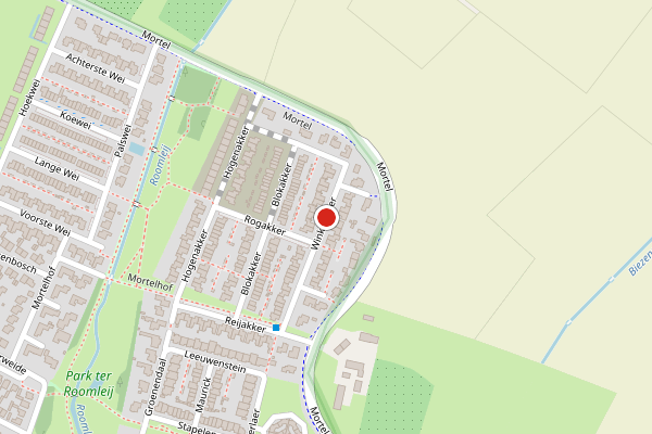 Brandweer-melding op Winkelakker, Udenhout op 12 juli, kaart-overzicht