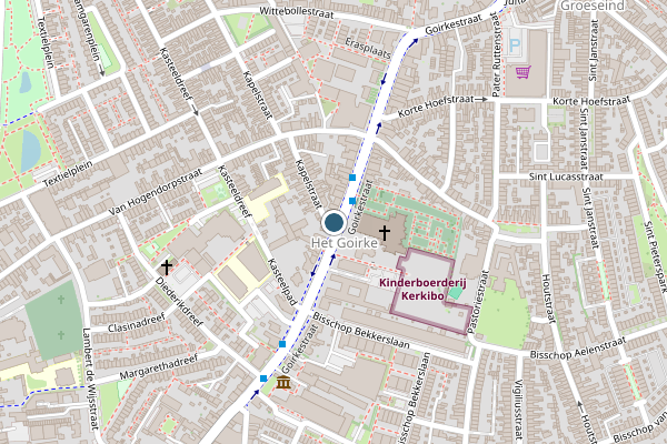 Politie-melding op Goirkestraat, Tilburg op 13 juli, kaart-overzicht