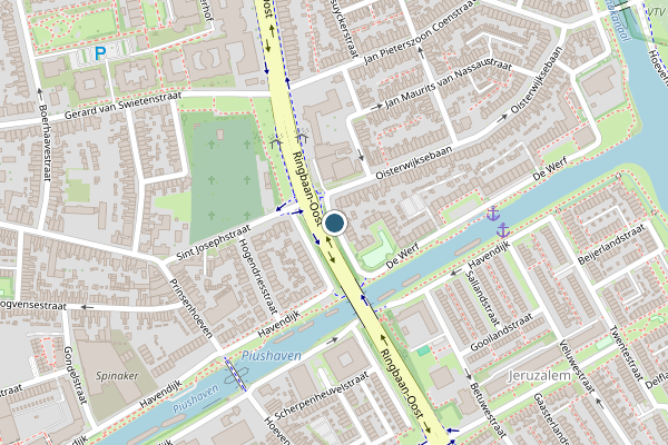 Politie-melding op Ringbaan-Oost, Tilburg op 13 juli, kaart-overzicht