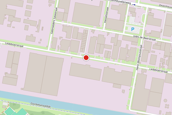 Brandweer-melding op Ledeboerstraat, Tilburg op 13 juli, kaart-overzicht