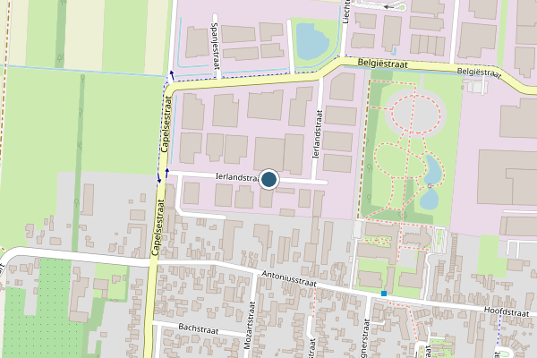 Politie-melding op Ierlandstraat, Kaatsheuvel op 14 juli, kaart-overzicht