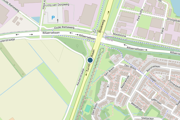 Politie-melding op N630, Goirle op 14 juli, kaart-overzicht