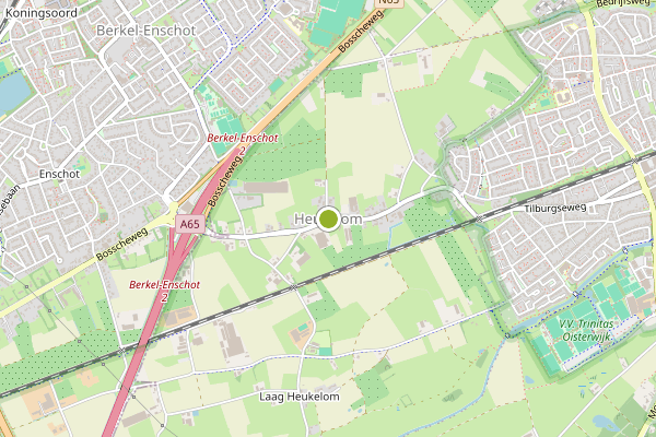 Ambulance-melding op Heukelom op 15 juli, kaart-overzicht
