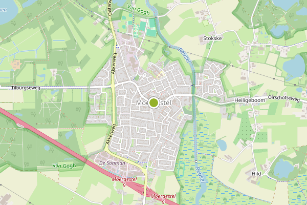 Ambulance-melding op Moergestel op 14 juli, kaart-overzicht