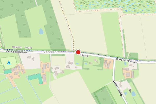 Brandweer-melding op Oude Bosschebaan, Biezenmortel op 15 juli, kaart-overzicht