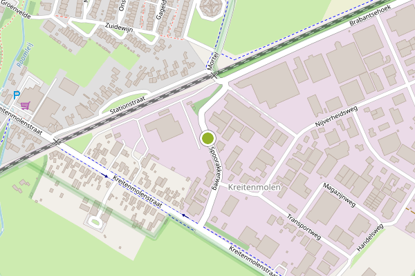 Ambulance-melding op Spoorakkerweg, Udenhout op 15 juli, kaart-overzicht