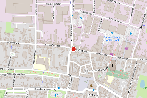 Brandweer-melding op Hoofdstraat, Kaatsheuvel op 15 juli, kaart-overzicht