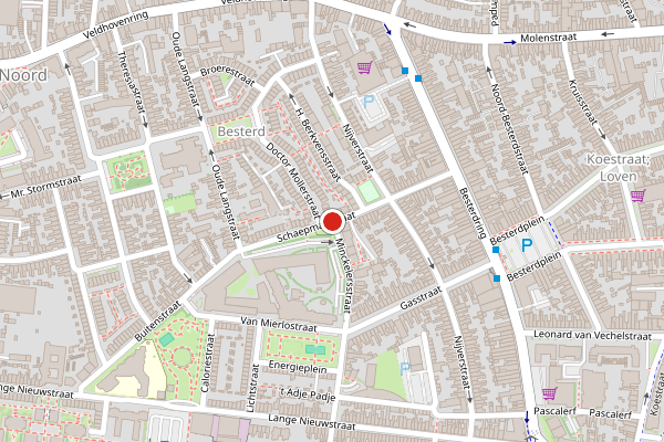 Brandweer-melding op Schaepmanstraat, Tilburg op 16 juli, kaart-overzicht