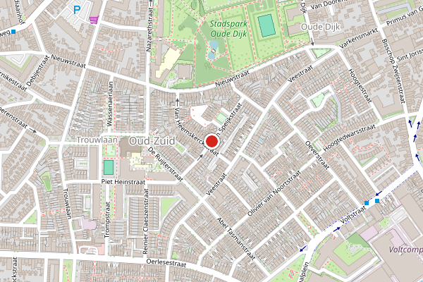 Brandweer-melding op Van Speijkstraat, Tilburg op 19 juli, kaart-overzicht