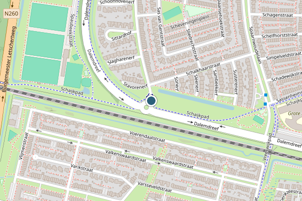 Politie-melding op Schaijkpad, Tilburg op 19 juli, kaart-overzicht