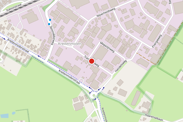 Brandweer-melding op Transportweg, Udenhout op 20 juli, kaart-overzicht