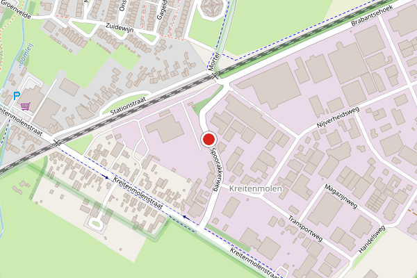 Brandweer-melding op Spoorakkerweg, Udenhout op 20 juli, kaart-overzicht
