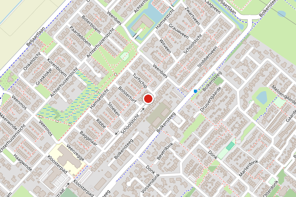 Brandweer-melding op Schoolsticht, Dongen op 21 juli, kaart-overzicht