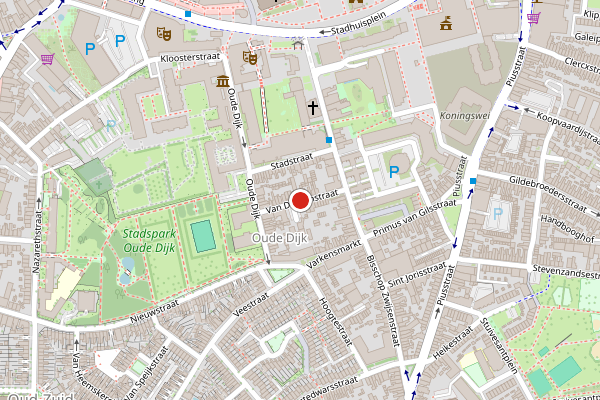 Brandweer-melding op Van Doorenstraat, Tilburg op 21 juli, kaart-overzicht