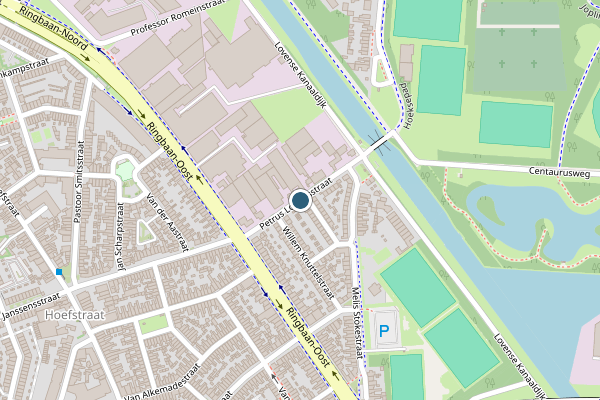 Politie-melding op Petrus Loosjesstraat, Tilburg op 24 juli, kaart-overzicht