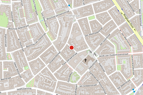 Brandweer-melding op Bisschop Metziusstraat, Tilburg op 24 juli, kaart-overzicht