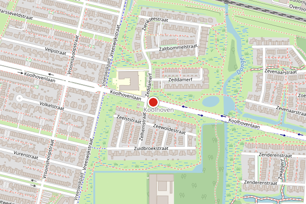 Brandweer-melding op Koolhovenlaan, Tilburg op 26 juli, kaart-overzicht
