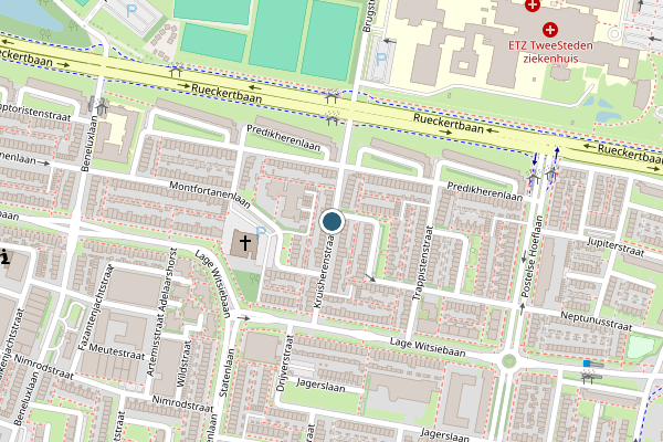 Politie-melding op Kruisherenstraat, Tilburg op 27 juli, kaart-overzicht