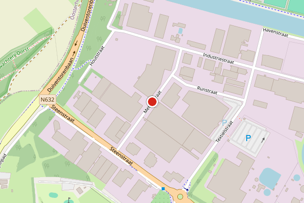 Brandweer-melding op Metaalstraat, Dongen op 28 juli, kaart-overzicht