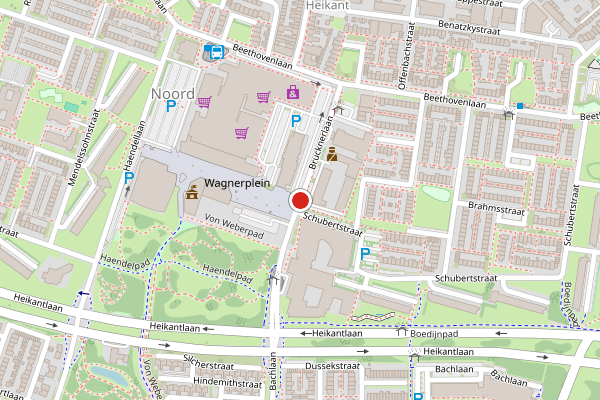 Brandweer-melding op Brucknerlaan, Tilburg op 30 juli, kaart-overzicht