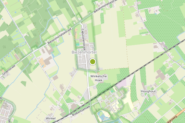 Ambulance-melding op Biezenmortel op 31 juli, kaart-overzicht