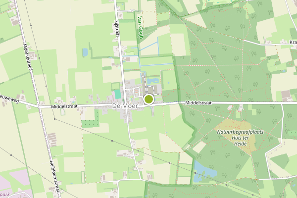 Ambulance-melding op De Moer op 2 augustus, kaart-overzicht