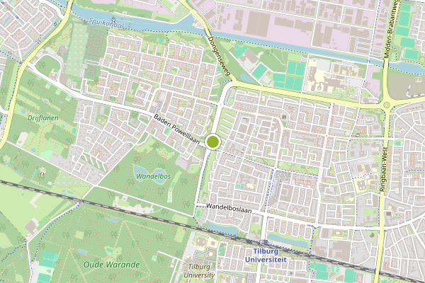 Ambulance-melding op Tilburg op 2 augustus, kaart-overzicht