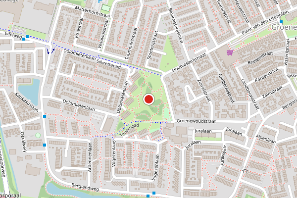 Brandweer-melding op Silvrettapark, Tilburg op 4 augustus, kaart-overzicht