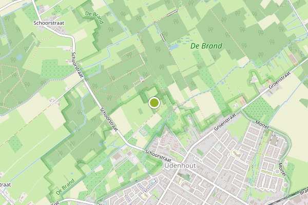 Ambulance-melding op Udenhout op 4 augustus, kaart-overzicht
