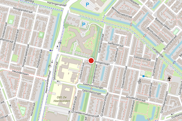 Brandweer-melding op Gendringenlaan, Tilburg op 4 augustus, kaart-overzicht
