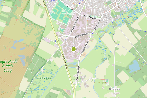 Ambulance-melding op Goirle op 4 augustus, kaart-overzicht